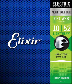 19077 Optiweb Комплект струн для электрогитары, никелированная сталь, Light/Heavy 10-52, Elixir - 19077 Optiweb Комплект струн для электрогитары, никелированная сталь, Light/Heavy 10-52, Elixir