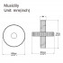 MX2210GD-2 Опоры бриджа Tune-O-Matic ABR-1, 2шт, золото, Musiclily - MX2210GD-2 Опоры бриджа Tune-O-Matic ABR-1, 2шт, золото, Musiclily