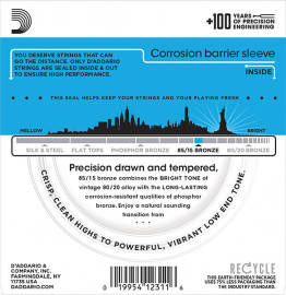 EZ940 AMERICAN BRONZE 85/15 Струны для 12-струнной акустической гитары Light 10-50 D`Addario - EZ940 AMERICAN BRONZE 85/15 Струны для 12-струнной акустической гитары Light 10-50 D`Addario
