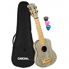HH-2315 Bamboo Series Graphite Укулеле сопрано, с чехлом, графит, Cascha - HH-2315 Bamboo Series Graphite Укулеле сопрано, с чехлом, графит, Cascha