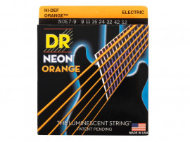 NOE7-9 Neon Orange Комплект струн для 7-струнной электрогитары, никелированные,с покрытием, 9-52, DR - NOE7-9 Neon Orange Комплект струн для 7-струнной электрогитары, никелированные,с покрытием, 9-52, DR