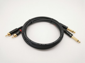 E57-2RCA-2J-0200-0 Кабель аудио 2хRCA-2хJack, 2м, ZZcable - E57-2RCA-2J-0200-0 Кабель аудио 2хRCA-2хJack, 2м, ZZcable