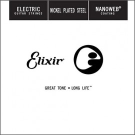 15280 Nanoweb Отдельная струна для электрогитары, никелированная, .080, Elixir - 15280 Nanoweb Отдельная струна для электрогитары, никелированная, .080, Elixir
