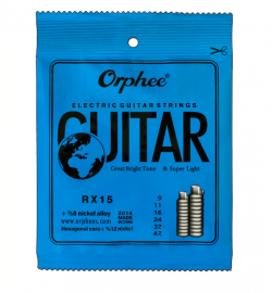 Струны Orphee RX 15 для электрогитары 009-042 - Струны Orphee RX 15 для электрогитары 009-042