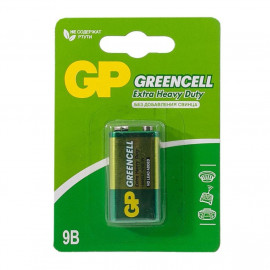 GP1604GLF-2CR1 GreenCell Элемент питания Крона, солевой, 1 шт, GP - GP1604GLF-2CR1 GreenCell Элемент питания Крона, солевой, 1 шт, GP