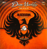 DM8011 Blackhawk Pure Bronze Комплект струн для акустической гитары,с покрытием, 11-52, Dean Markley