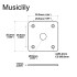 MX1708BK Накладка выходного разъема гитары Les Paul, черная, Musiclily - MX1708BK Накладка выходного разъема гитары Les Paul, черная, Musiclily