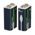00-00031391 Аккумулятор бытовой Крона Li-ion 9В 500мАч Type-C, 2шт, GoPower - 00-00031391 Аккумулятор бытовой Крона Li-ion 9В 500мАч Type-C, 2шт, GoPower
