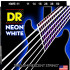 NWE-11 Neon White Комплект струн для электрогитары, никелированные, с покрытием, 11-50, DR - NWE-11 Neon White Комплект струн для электрогитары, никелированные, с покрытием, 11-50, DR