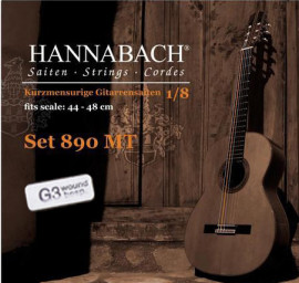 890MTGW18 KINDER GUITAR SIZE Струны для классической гитары 1/8 нейлон/посеребренные Hannabach - 890MTGW18 KINDER GUITAR SIZE Струны для классической гитары 1/8 нейлон/посеребренные Hannabach
