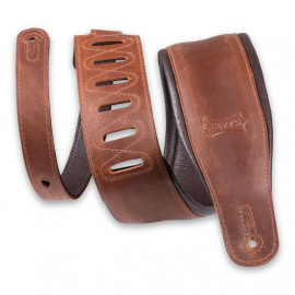 PM32BH-BRN Ремень для гитары, кожаный, коричневый, Levy's - PM32BH-BRN Ремень для гитары, кожаный, коричневый, Levy's
