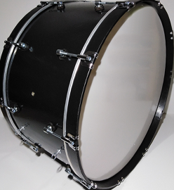MBB-2412BL Барабан маршевый 24 х 12", черный, Мастерская Бехтеревых - MBB-2412BL Барабан маршевый 24 х 12", черный, Мастерская Бехтеревых