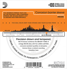 EZ900 AMERICAN BRONZE 85/15 Струны для акустической гитары Extra Light 10-50 D`Addario - EZ900 AMERICAN BRONZE 85/15 Струны для акустической гитары Extra Light 10-50 D`Addario