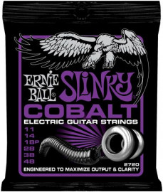 P02720 Cobalt Power Slinky Комплект струн для электрогитары, кобальт 11-48, Ernie Ball - P02720 Cobalt Power Slinky Комплект струн для электрогитары, кобальт 11-48, Ernie Ball