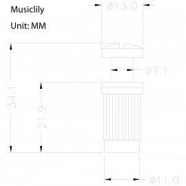 M678 Бридж Tune-O-Matic и стоп-бар для Gibson Les Paul, черный, Musiclily - M678 Бридж Tune-O-Matic и стоп-бар для Gibson Les Paul, черный, Musiclily