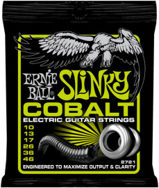 P02721 Cobalt Regular Slinky Комплект cтрун для электрогитары, кобальт 10-46, Ernie Ball - P02721 Cobalt Regular Slinky Комплект cтрун для электрогитары, кобальт 10-46, Ernie Ball