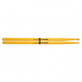 RBH595AW-YELLOW 5B Rebound Барабанные палочки, желтые, смещенный баланс, орех гикори, ProMark - RBH595AW-YELLOW 5B Rebound Барабанные палочки, желтые, смещенный баланс, орех гикори, ProMark