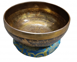 Кованая поющая чаша "Etching Carving" I-020 (20 см, нота: Фа#, 185 Гц) - Кованая поющая чаша "Etching Carving" I-020 (20 см, нота: Фа#, 185 Гц)