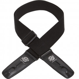 LIS-013-C2-BLK Ремень для гитары с блокировкой, хлопок, чёрный, Lock-It Straps, D'Andrea - LIS-013-C2-BLK Ремень для гитары с блокировкой, хлопок, чёрный, Lock-It Straps, D'Andrea