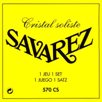 570CS Cristal Soliste Комплект струн для классической гитары, посеребренные, сильное натяж, Savarez