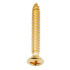 MX3038GD-6 Саморез 3х25мм, золото, 6шт, Musiclily - MX3038GD-6 Саморез 3х25мм, золото, 6шт, Musiclily
