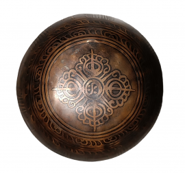 Кованая поющая чаша "Etching" IK-513 (13,6 см, нота: Соль#, 415 Гц) - Кованая поющая чаша "Etching" IK-513 (13,6 см, нота: Соль#, 415 Гц)