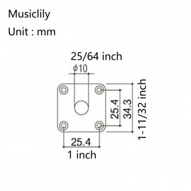 MX1586BK-2 Панель для джека овальная Gibson LP/Epiphone, черная, 2шт, Musiclily - MX1586BK-2 Панель для джека овальная Gibson LP/Epiphone, черная, 2шт, Musiclily