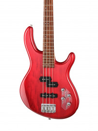 Action-Bass-Plus-WBAG-TR Action Series Бас-гитара, красная, с чехлом, Cort - Action-Bass-Plus-WBAG-TR Action Series Бас-гитара, красная, с чехлом, Cort
