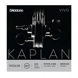 KV310-4/4M Kaplan Vivo Комплект струн для скрипки размером 4/4, среднее натяжение, D'Addario - KV310-4/4M Kaplan Vivo Комплект струн для скрипки размером 4/4, среднее натяжение, D'Addario