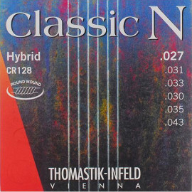 CR128 Classic N Комплект струн для классической гитары, нейлон/посеребренная медь 027-043, Thomastik - CR128 Classic N Комплект струн для классической гитары, нейлон/посеребренная медь 027-043, Thomastik
