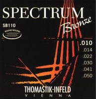SB110 Spectrum Bronze Комплект струн для акустической гитары, сталь/бронза, 010-050, Thomastik