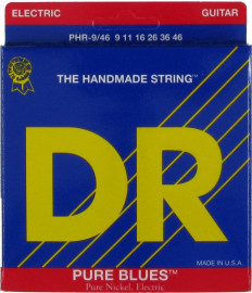 PHR-09/46 Pure Blues Комплект струн для электрогитары, никель, Light-Heavy, 9-46, DR - PHR-09/46 Pure Blues Комплект струн для электрогитары, никель, Light-Heavy, 9-46, DR
