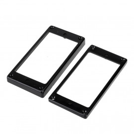 MX1588BK-MX1589BK Комплект рамок звукоснимателей (1+1), прямые, черные, Musiclily - MX1588BK-MX1589BK Комплект рамок звукоснимателей (1+1), прямые, черные, Musiclily