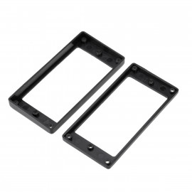 MX1588BK-MX1589BK Комплект рамок звукоснимателей (1+1), прямые, черные, Musiclily - MX1588BK-MX1589BK Комплект рамок звукоснимателей (1+1), прямые, черные, Musiclily