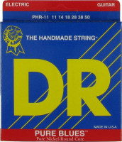 PHR-11 Pure Blues Комплект струн для электрогитары, никель, Heavy, 11-50, DR