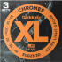 ECG23-3D Chromes Cтруны для электрогитары, Extra Light, 10-48, 3 комплекта, D'Addario - ECG23-3D Chromes Cтруны для электрогитары, Extra Light, 10-48, 3 комплекта, D'Addario