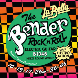 B1046 The Bender Regular Комплект струн для электрогитары, никелированные, 10-46, La Bella - B1046 The Bender Regular Комплект струн для электрогитары, никелированные, 10-46, La Bella