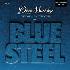 DM2674 Blue Steel Комплект струн для бас-гитары, сталь, 45-105, Dean Markley - DM2674 Blue Steel Комплект струн для бас-гитары, сталь, 45-105, Dean Markley
