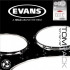 ETP-EC2SCTD-R EC2 Rock Набор пластика для том барабана, с покрытием 10"/12"/16", Evans - ETP-EC2SCTD-R EC2 Rock Набор пластика для том барабана, с покрытием 10"/12"/16", Evans