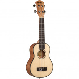 HH-2148L Spruce Series Укулеле сопрано леворукий, с чехлом, цвет натуральный, Cascha - HH-2148L Spruce Series Укулеле сопрано леворукий, с чехлом, цвет натуральный, Cascha