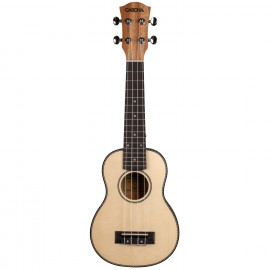HH-2148L Spruce Series Укулеле сопрано леворукий, с чехлом, цвет натуральный, Cascha - HH-2148L Spruce Series Укулеле сопрано леворукий, с чехлом, цвет натуральный, Cascha