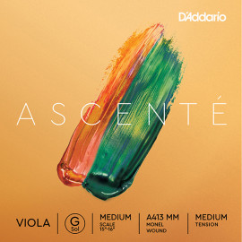A413-MM Ascente Отдельная струна G/Соль для альта, среднее натяжение, D'Addario - A413-MM Ascente Отдельная струна G/Соль для альта, среднее натяжение, D'Addario
