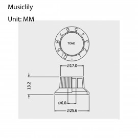 M150 Комплект ручек потенциометров (2+1), Fender Strat, черные, Musiclily - M150 Комплект ручек потенциометров (2+1), Fender Strat, черные, Musiclily
