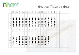 ГЗПМ001 Пимак в Фа-диез, ясень, 60см, Гармония Звука - ГЗПМ001 Пимак в Фа-диез, ясень, 60см, Гармония Звука