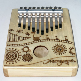 KMKr-2-NAT-NEW Escudo Калимба, резонаторная, 10 язычков, трапеция, Мозеръ - KMKr-2-NAT-NEW Escudo Калимба, резонаторная, 10 язычков, трапеция, Мозеръ