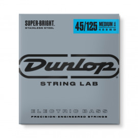DBSBS45125M Super Bright Комплект струн для 5-стр бас-гитары, нерж.сталь, Med.Scale, 45-125, Dunlop - DBSBS45125M Super Bright Комплект струн для 5-стр бас-гитары, нерж.сталь, Med.Scale, 45-125, Dunlop