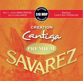 510MRP Creation Cantiga Premium Комплект струн для классической гитары, посеребренные, Savarez - 510MRP Creation Cantiga Premium Комплект струн для классической гитары, посеребренные, Savarez