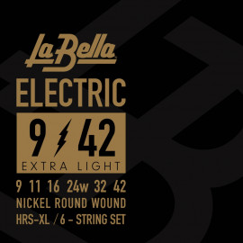 HRS-XL HRS Комплект струн для электрогитары, никелированные, 9-42, La Bella - HRS-XL HRS Комплект струн для электрогитары, никелированные, 9-42, La Bella