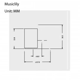 M152-4 Ручка потенциометра, метрическая, металлическая, хром, 4шт, Musiclily - M152-4 Ручка потенциометра, метрическая, металлическая, хром, 4шт, Musiclily