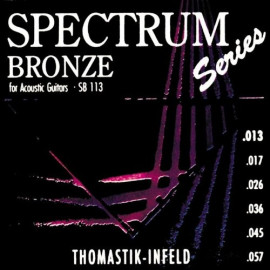SB113 Spectrum Bronze Комплект струн для акустической гитары, сталь/бронза, 013-057, Thomastik - SB113 Spectrum Bronze Комплект струн для акустической гитары, сталь/бронза, 013-057, Thomastik